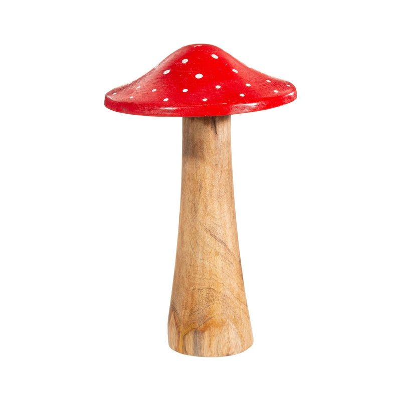 Sass & Belle large Red Mushroom Wooden Decoration