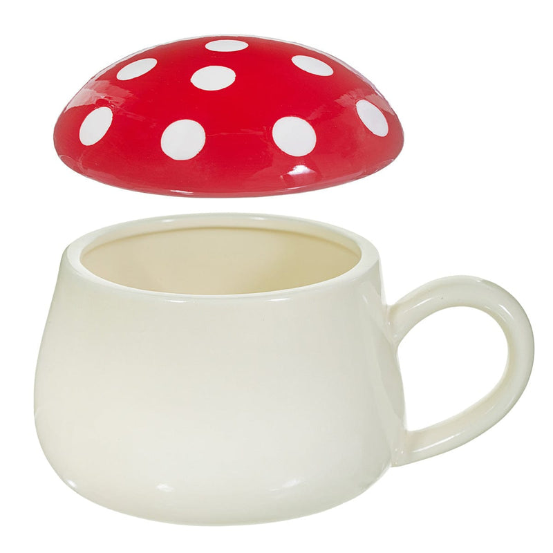 Sass & Belle Mushroom Mug Or Soup Bowl, With Lid