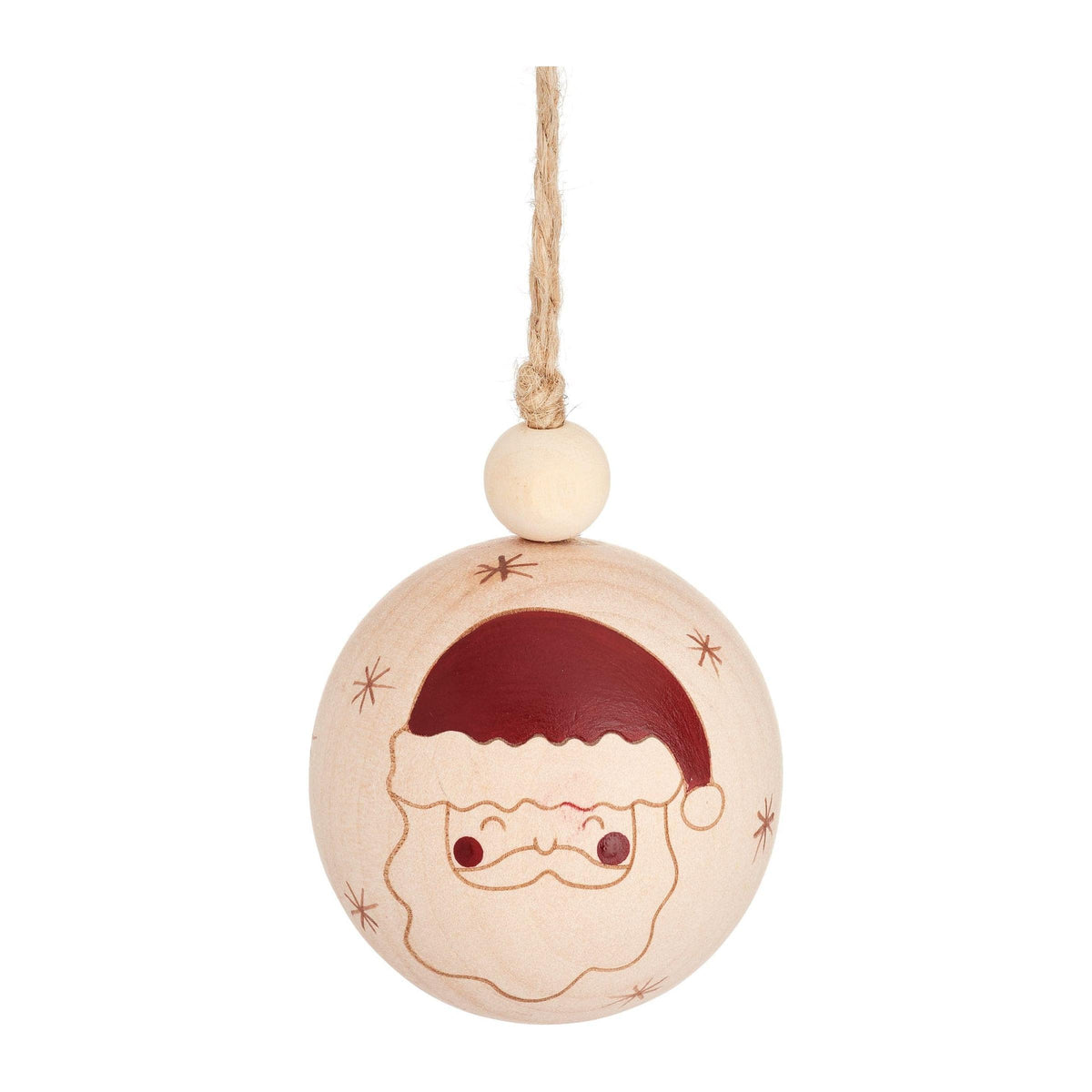 Sass & Belle Santa Wooden Bauble