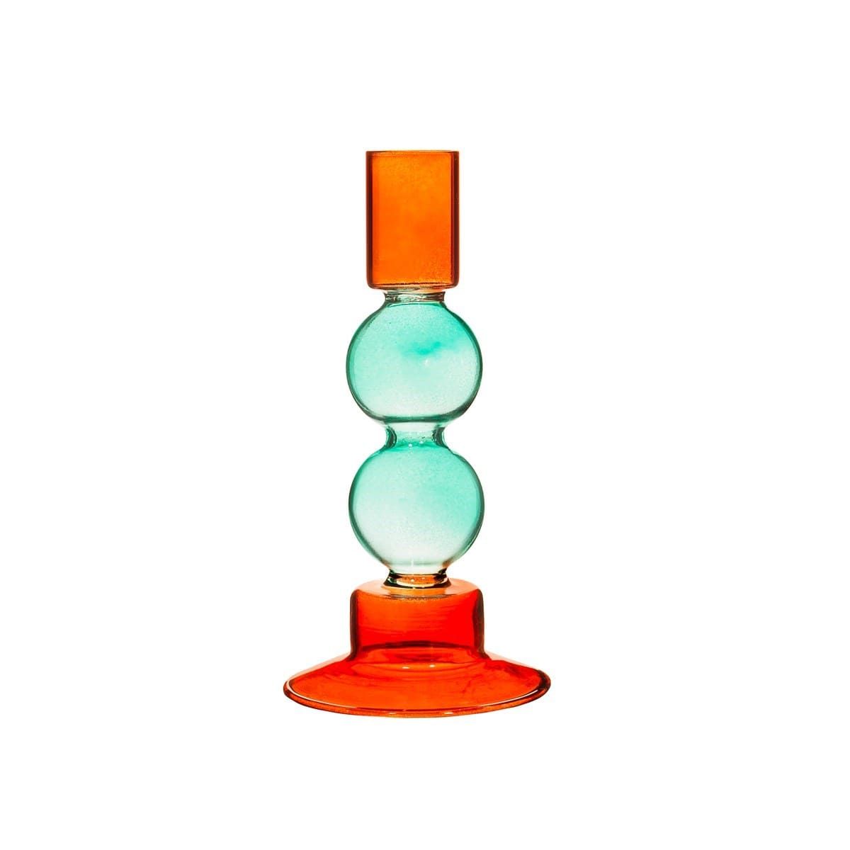 Sass & Belle Turquoise & Red Two Tone Bubble Candle Holder
