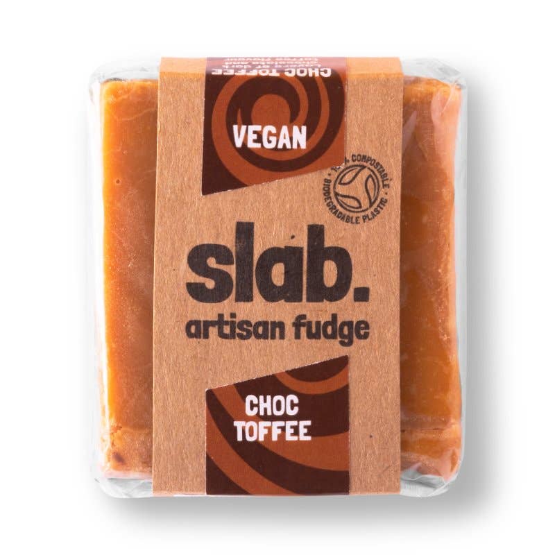 Slab Choc Toffee Fudge Slab - Vegan