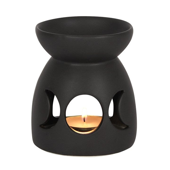 Something Different Black Triple Moon Oil Burner