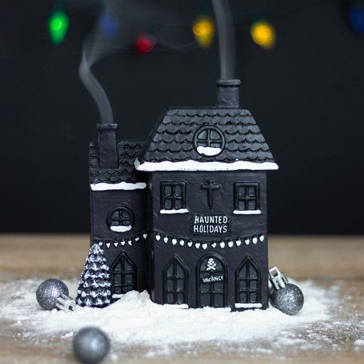 Something Different Haunted Holiday House Incense Cone Burner