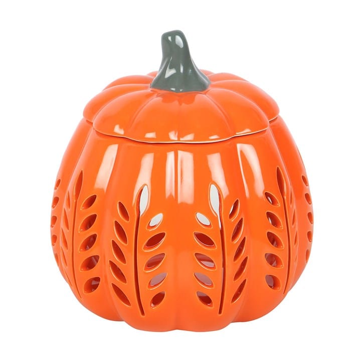 Something Different Orange Leaf Cut Out Pumpkin Oil Burner and Wax Warmer