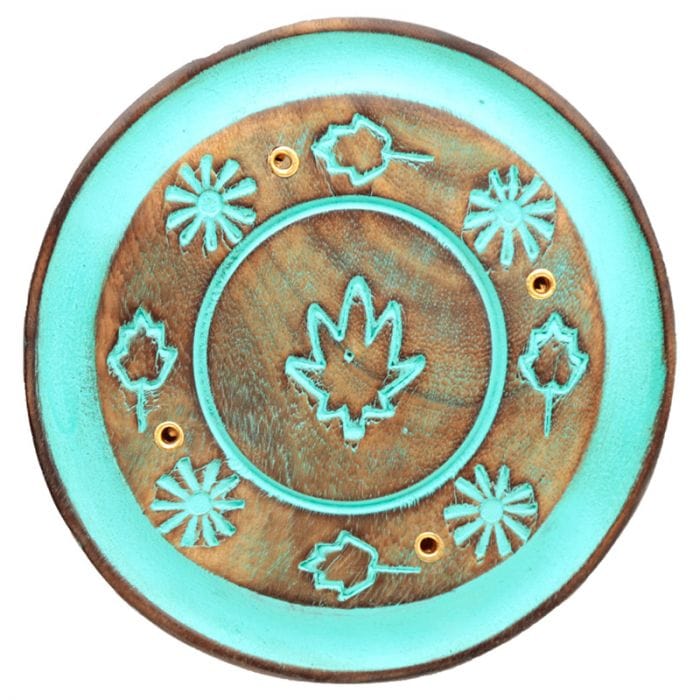 Something Different Turquoise Round Incense Holder