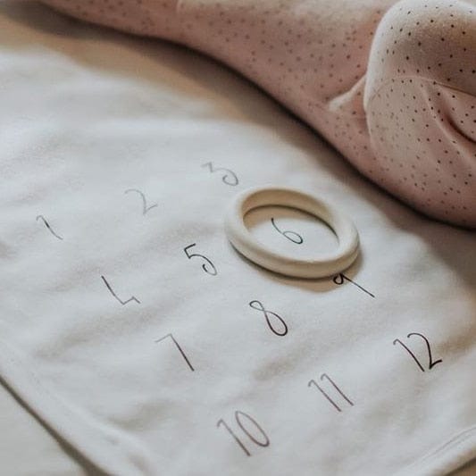 Sparks and Daughters Botanical Baby Milestone Blanket
