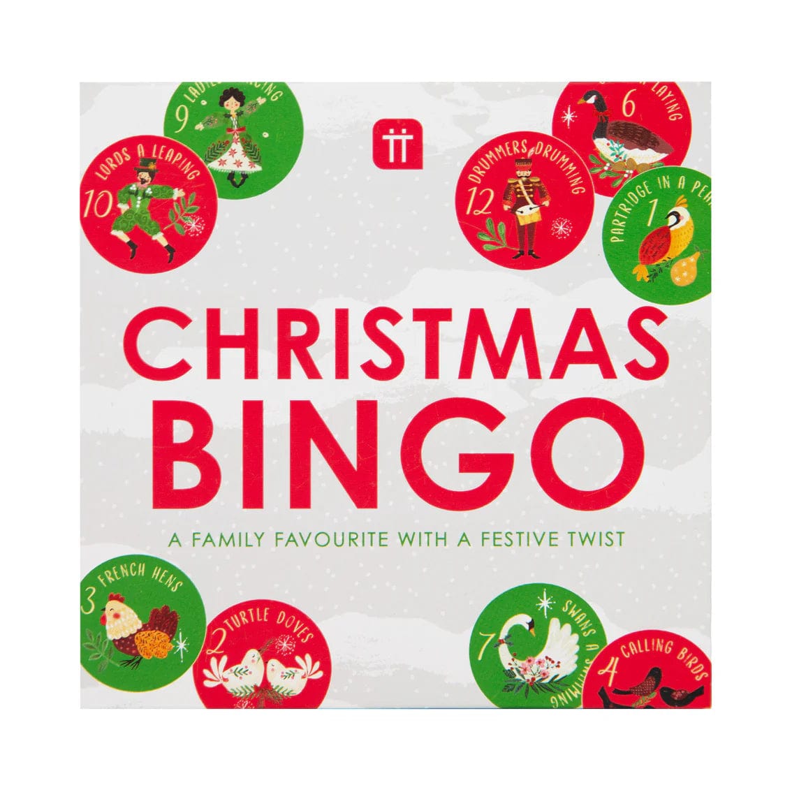 Talking Tables 12 Days of Christmas Family Bingo Game