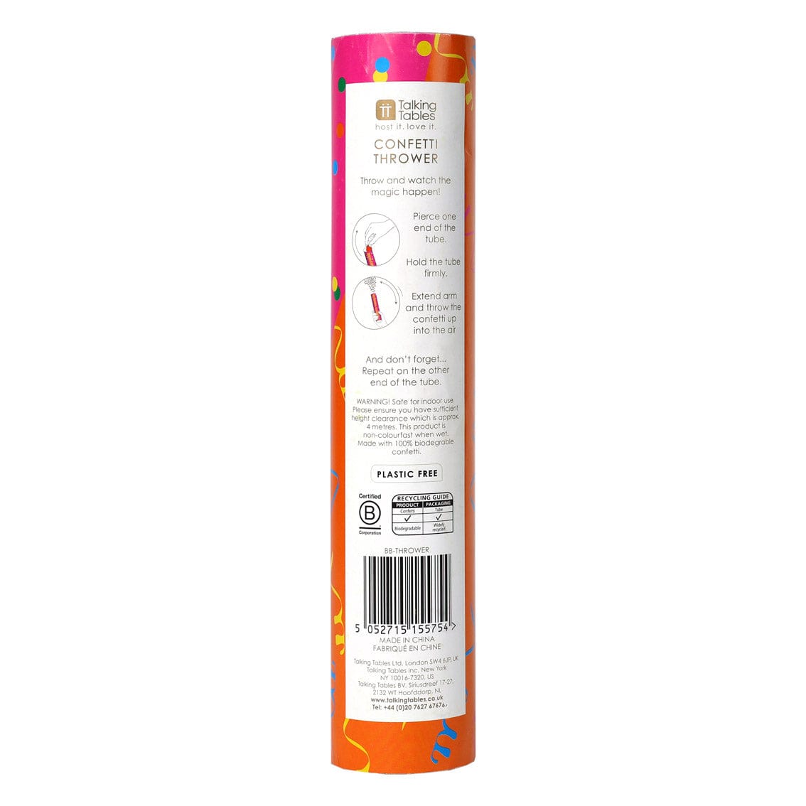 Talking Tables Birthday Brights Biodegradable Confetti Thrower