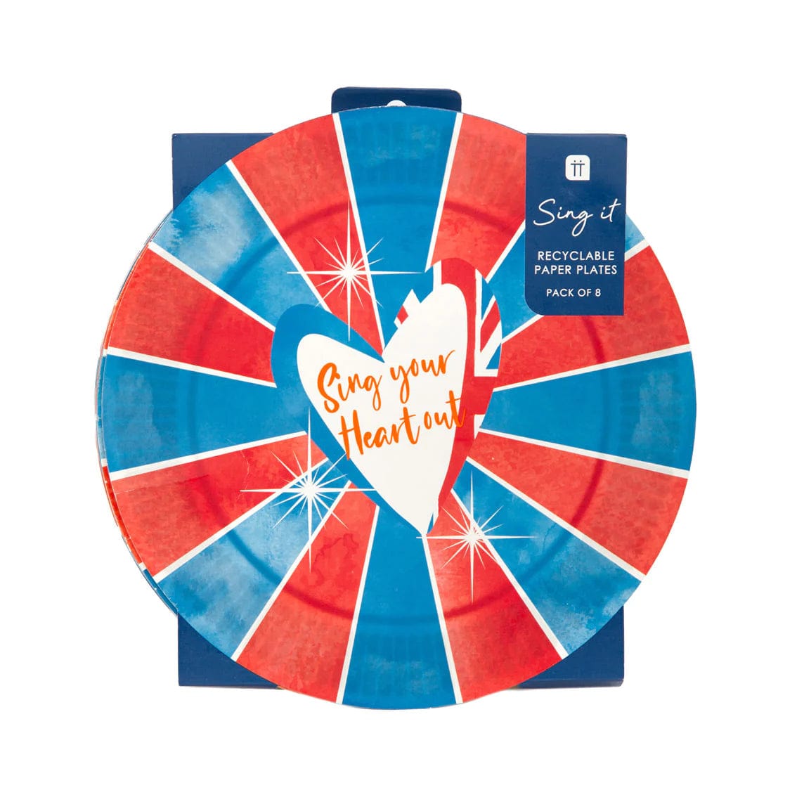 Talking Tables Eurovision Song Contest British Paper Plates - 8 Pack