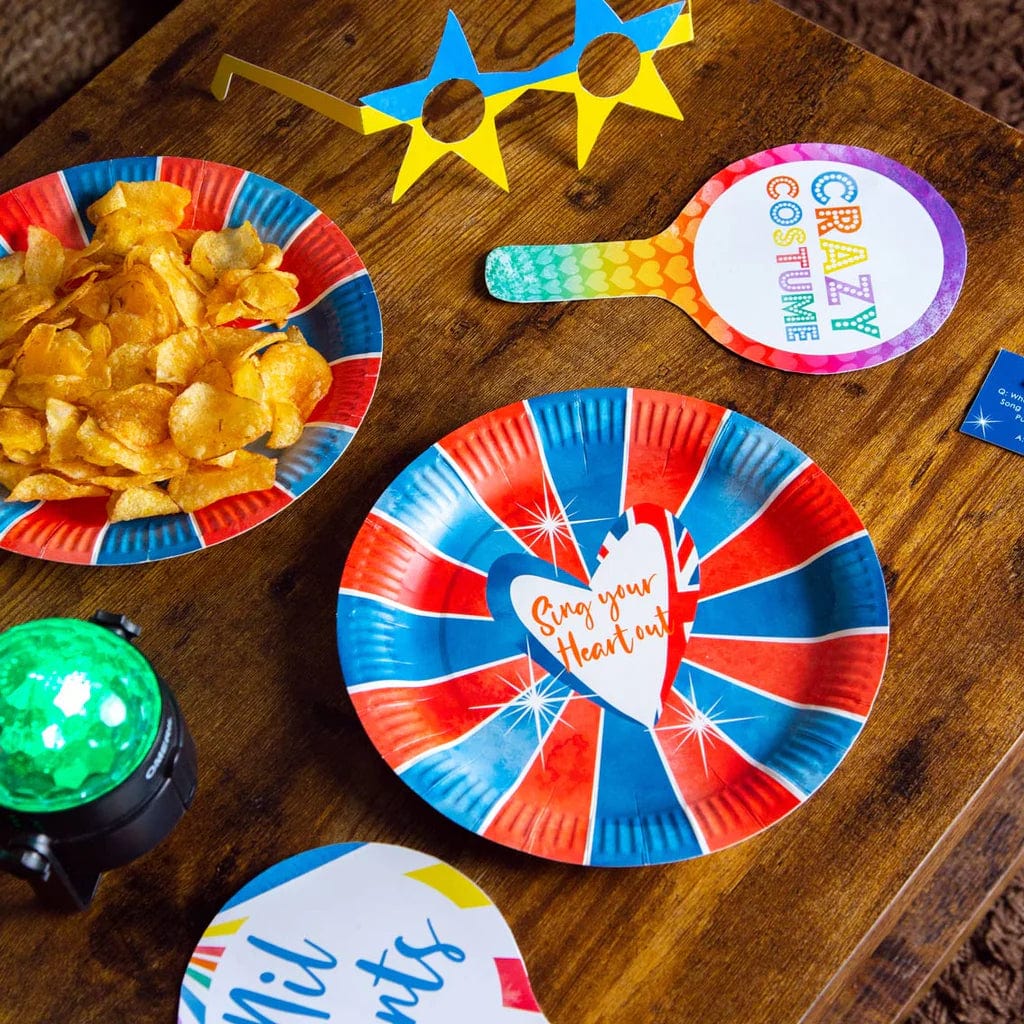 Talking Tables Eurovision Song Contest British Paper Plates - 8 Pack