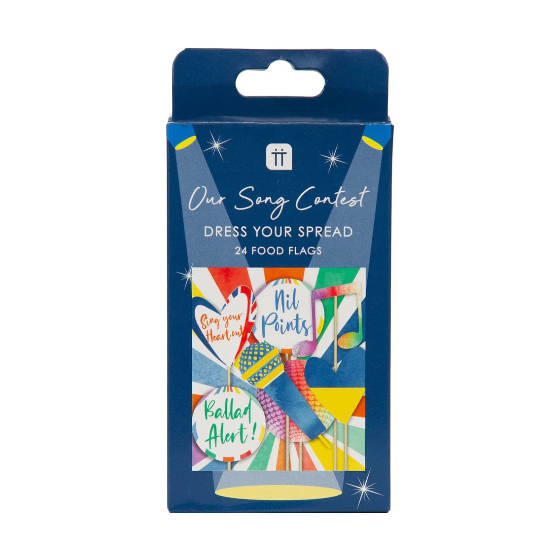 Talking Tables Eurovision Song Contest Food Flags - 24 Pack