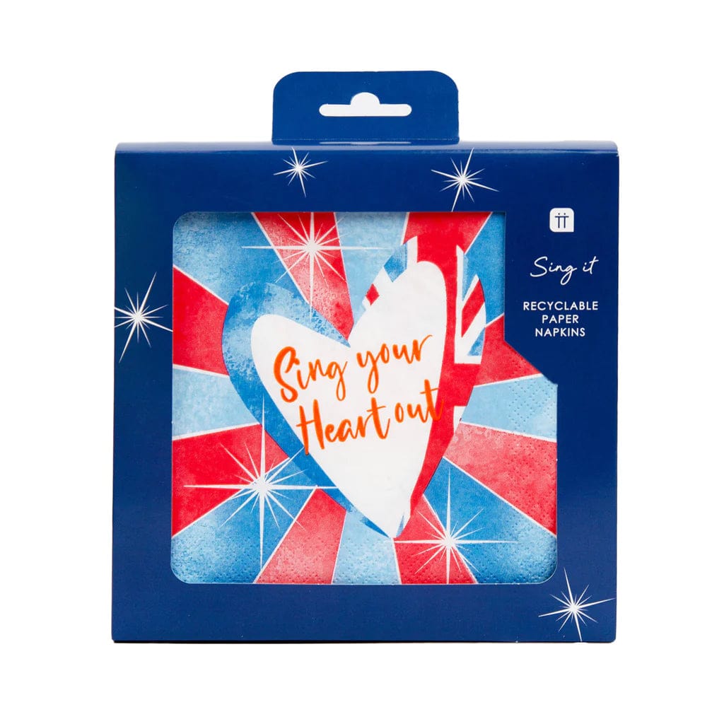 Talking Tables Eurovision Song Contest Paper Napkins - 20 Pack