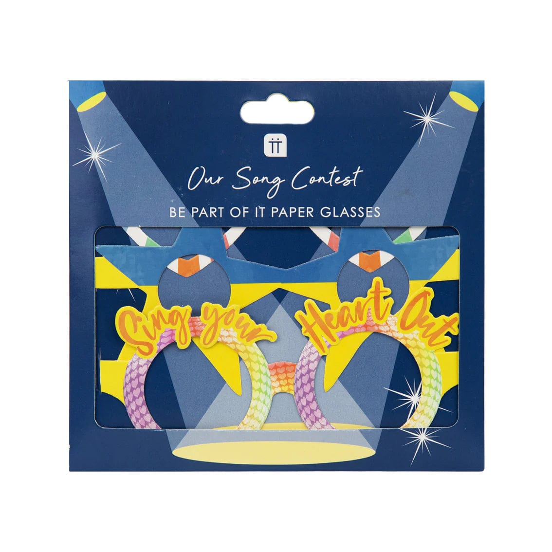 Talking Tables Eurovision Song Contest Paper Party Glasses - 8 Pack