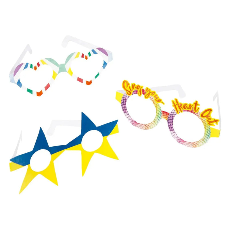 Talking Tables Eurovision Song Contest Paper Party Glasses - 8 Pack