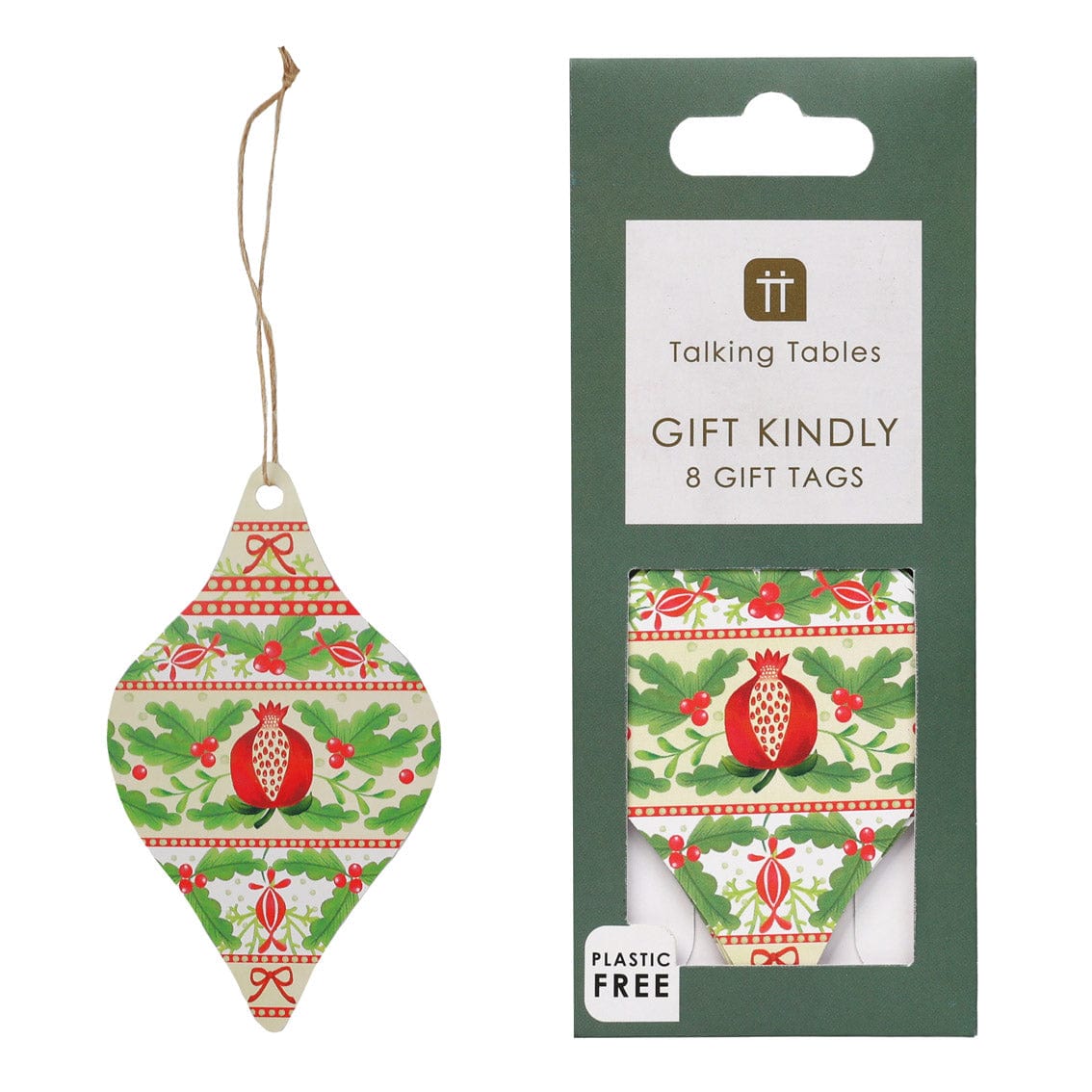Talking Tables Folklore Christmas Gift Tags - 8 Pack