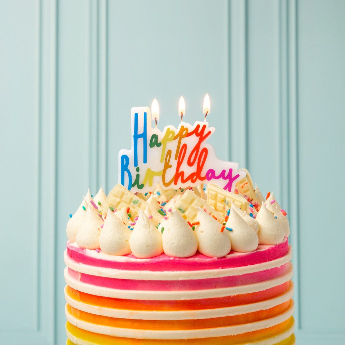Talking Tables Large 'Happy Birthday' Candle