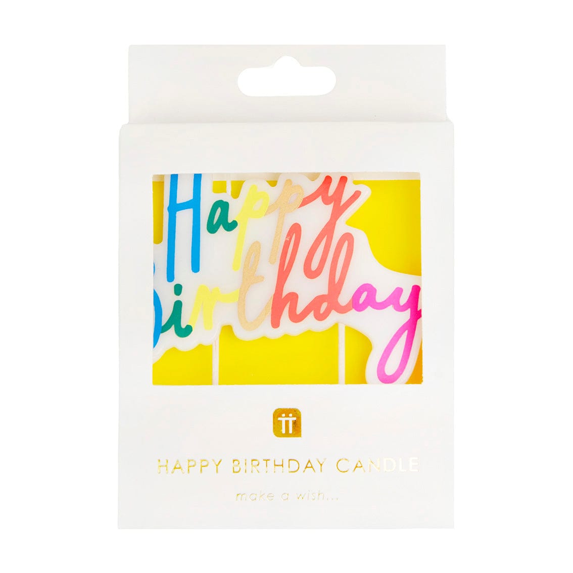 Talking Tables Large 'Happy Birthday' Candle