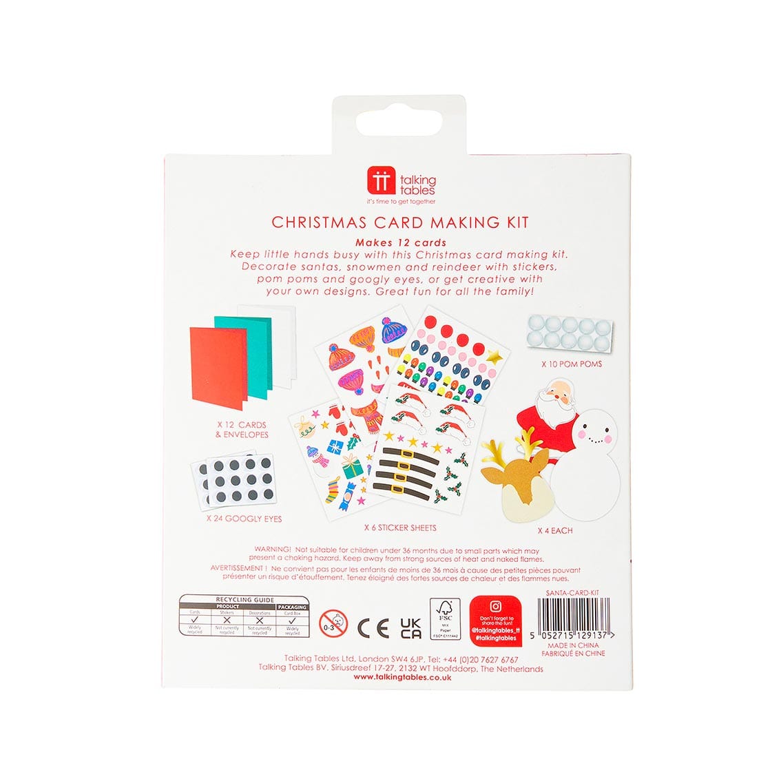 Talking Tables Make Your Own Christmas Card Kit