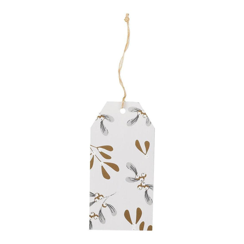 Talking Tables Mistletoe White Christmas Gift Tags - 8 Pack