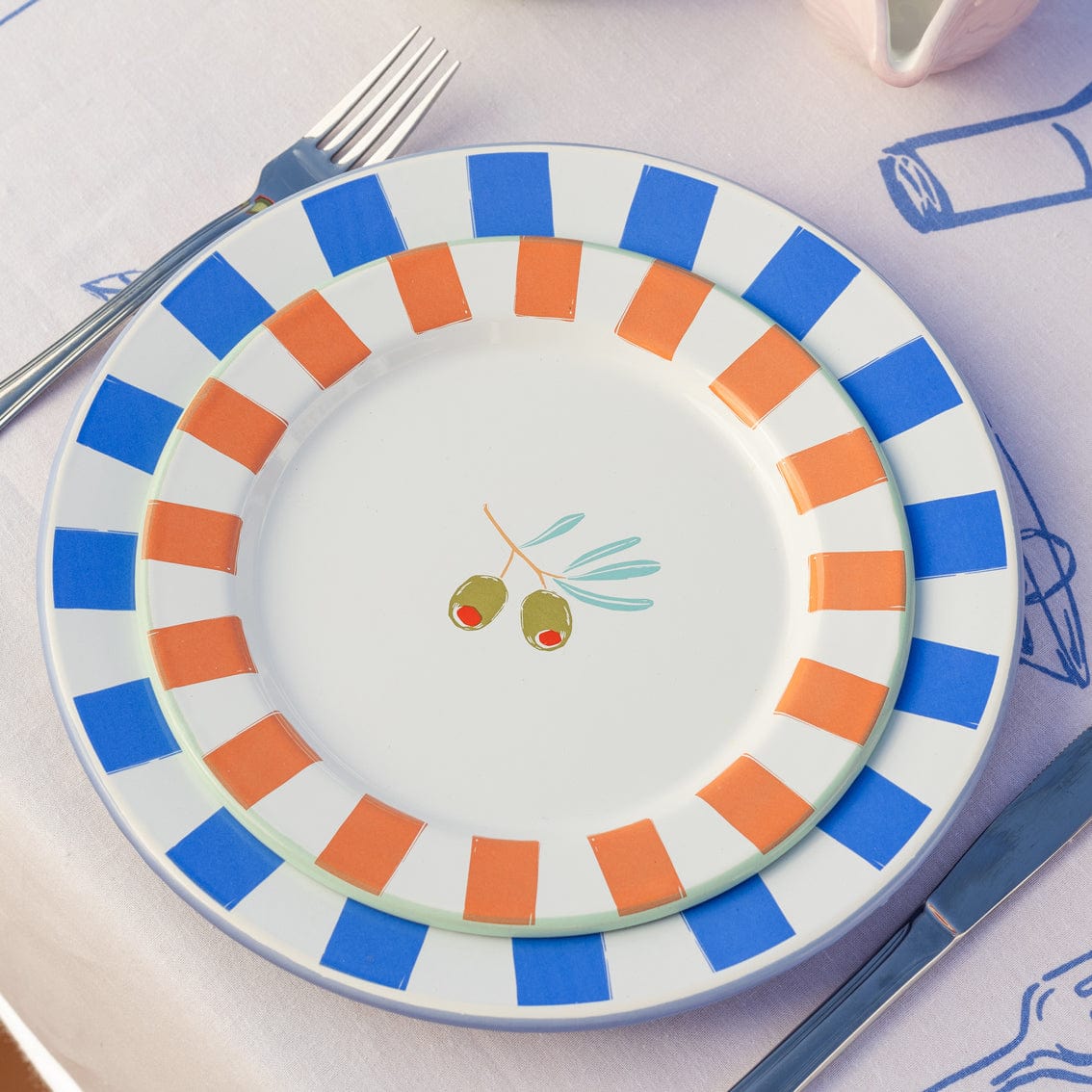 Talking Tables Olive Enamel Plate