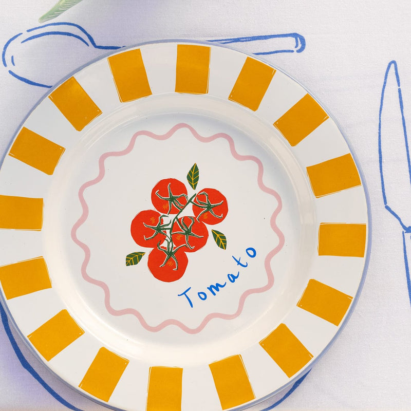 Talking Tables Tomato Enamel Plate