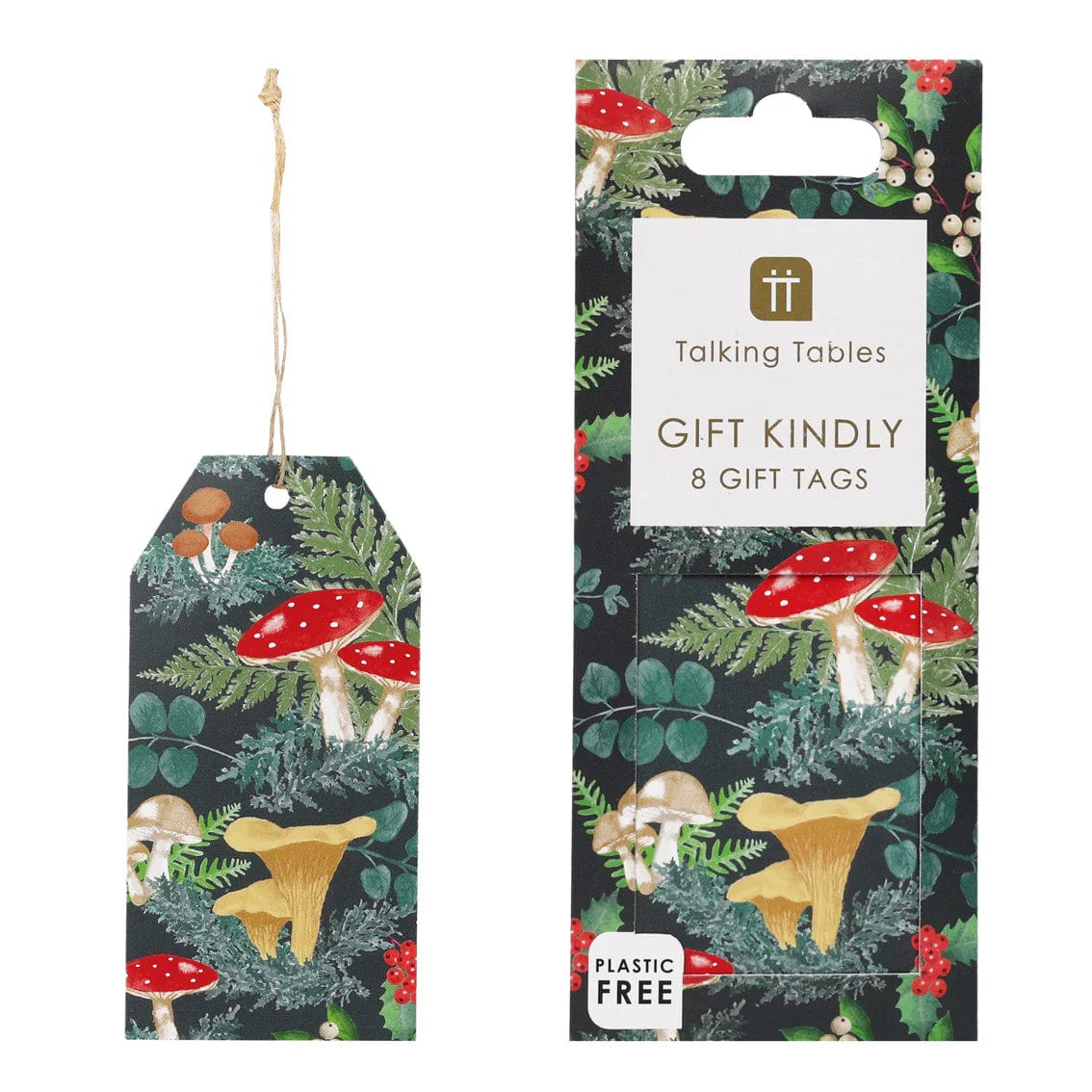 Talking Tables Woodland Christmas Gift Tags - 8 Pack