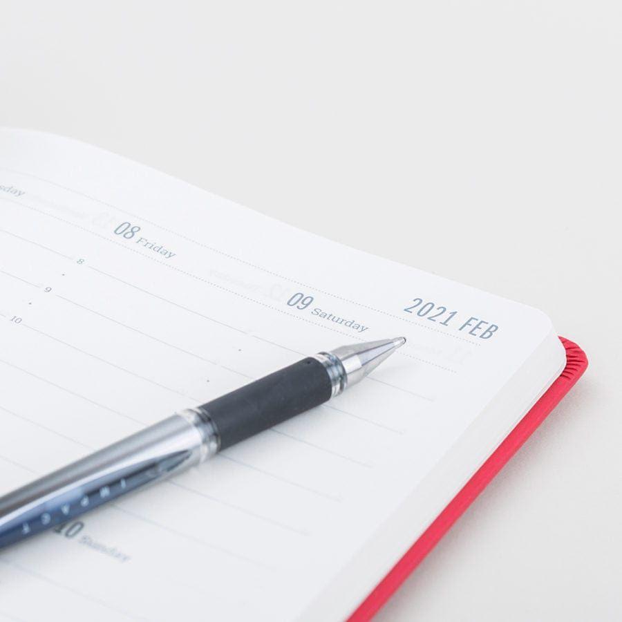 Tangible Stationery A5 Week in View Diary Red