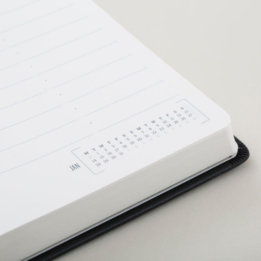 Tangible Stationery Black Day to a Page Diary