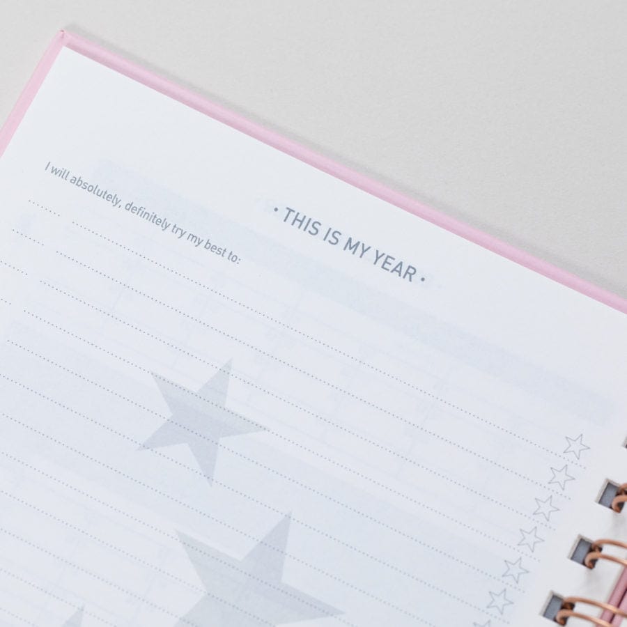 Tangible Stationery Rose Gold Wiro Week to View Diary