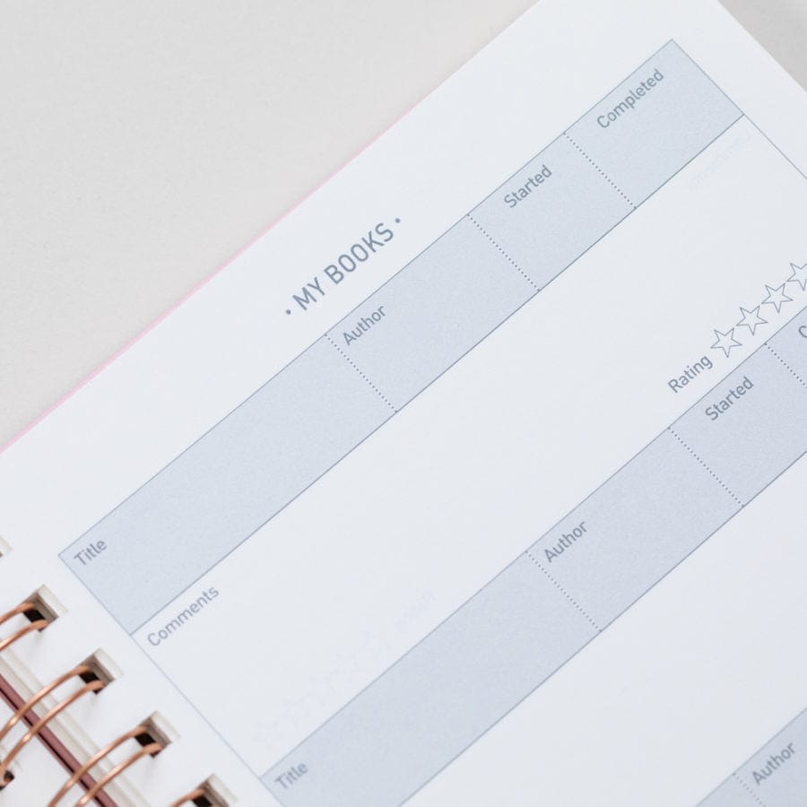 Tangible Stationery Rose Gold Wiro Week to View Diary