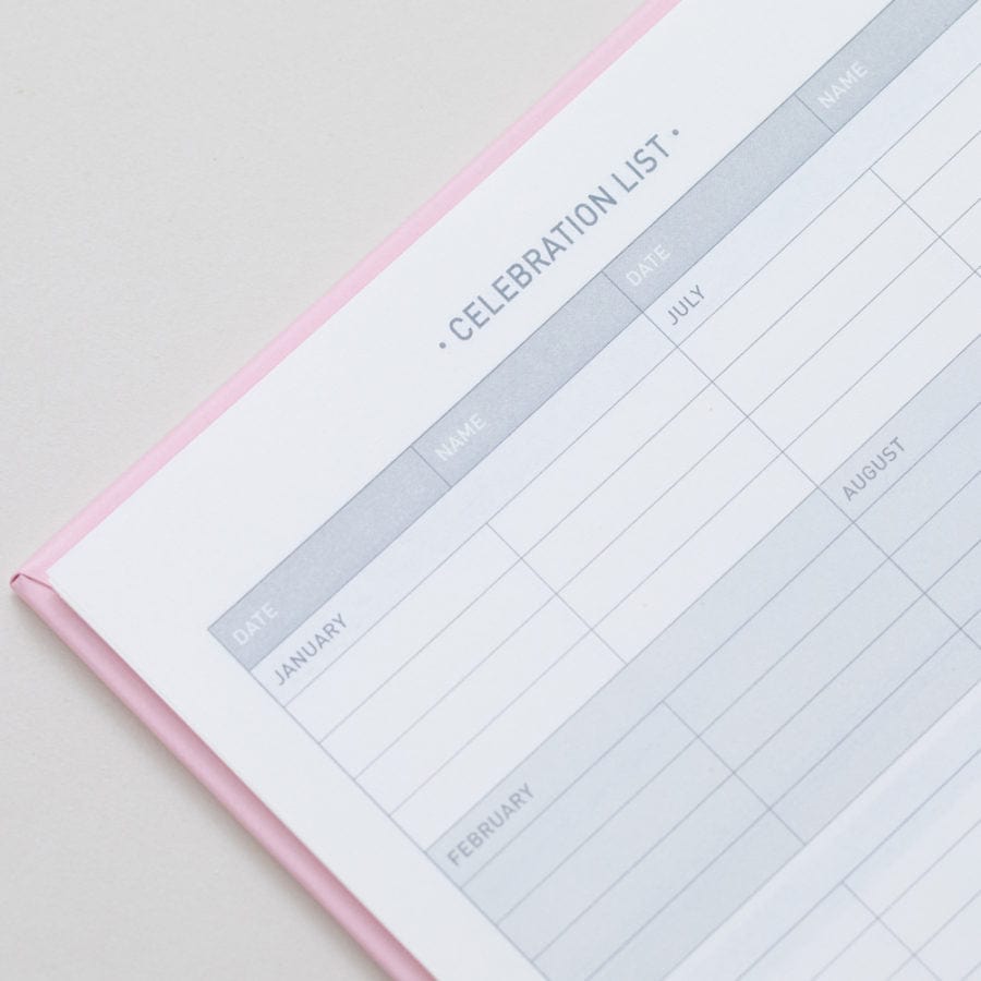 Tangible Stationery Rose Gold Wiro Week to View Diary