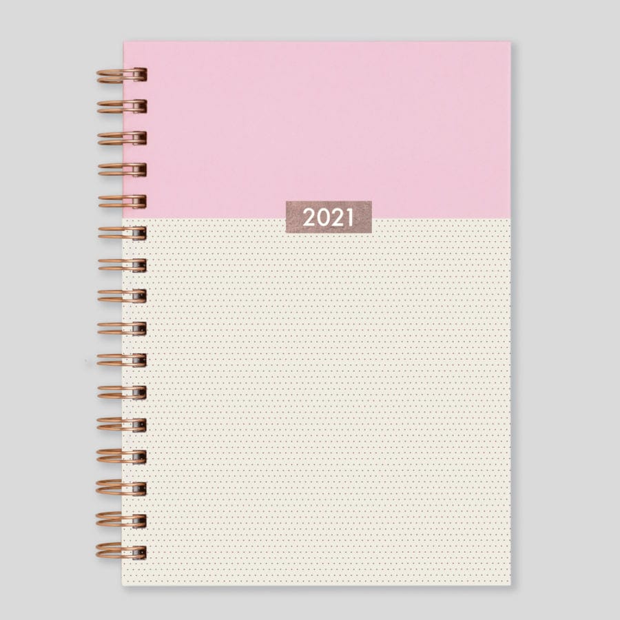 Tangible Stationery Rose Gold Wiro Week to View Diary