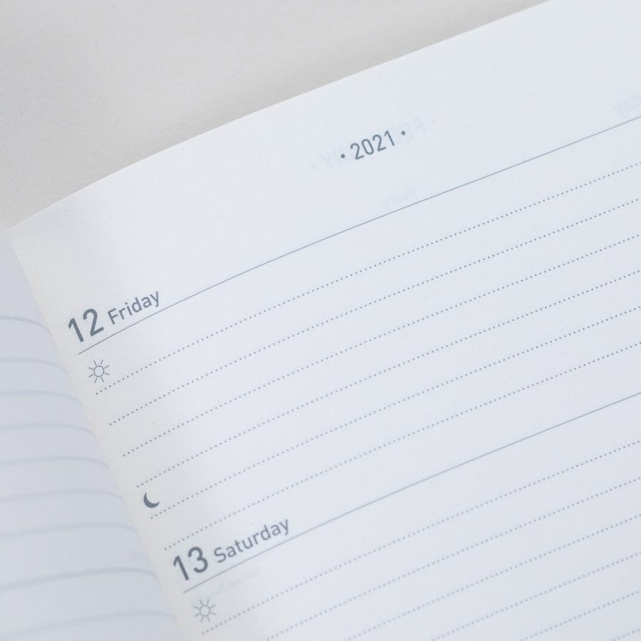 Tangible Stationery Tri-foil Weekly View Diary