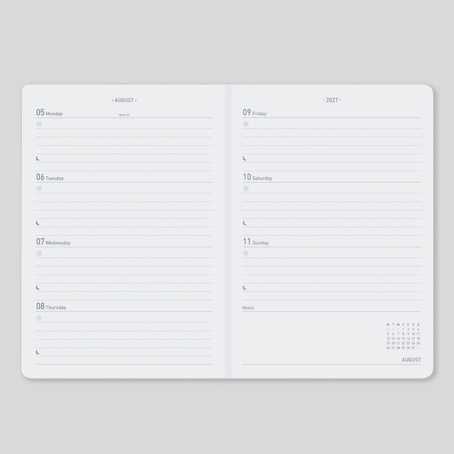 Tangible Stationery Tri-foil Weekly View Diary