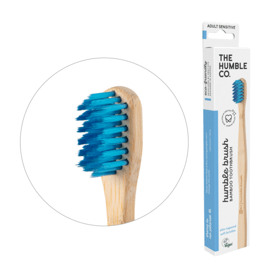 The Humble Co. blue Adult Sensitive Toothbrush