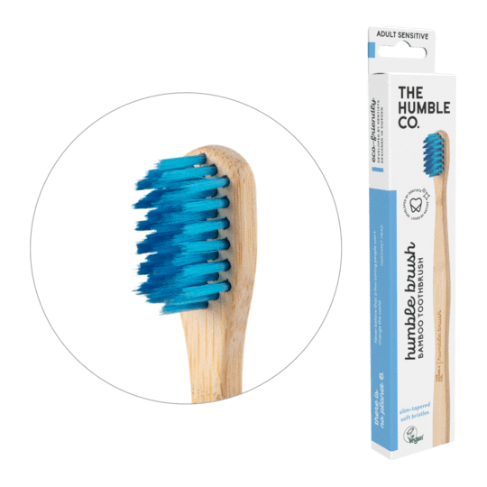 The Humble Co. blue Adult Soft Toothbrush