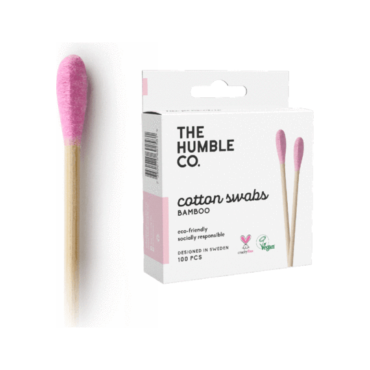 The Humble Co. pink Cotton Swabs / Buds