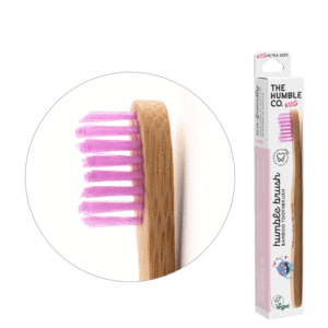 The Humble Co. pink Kids Toothbrush
