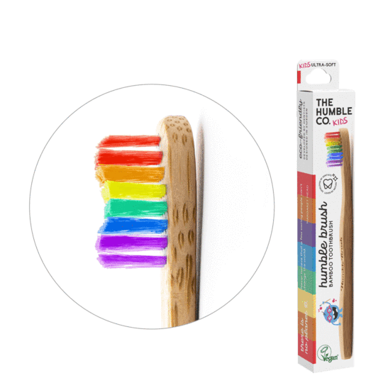 The Humble Co. rainbow proud Kids Toothbrush