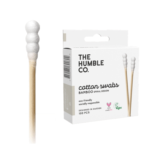 The Humble Co. spiral white Cotton Swabs / Buds