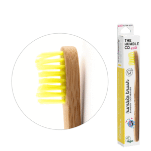 The Humble Co. yellow Kids Toothbrush