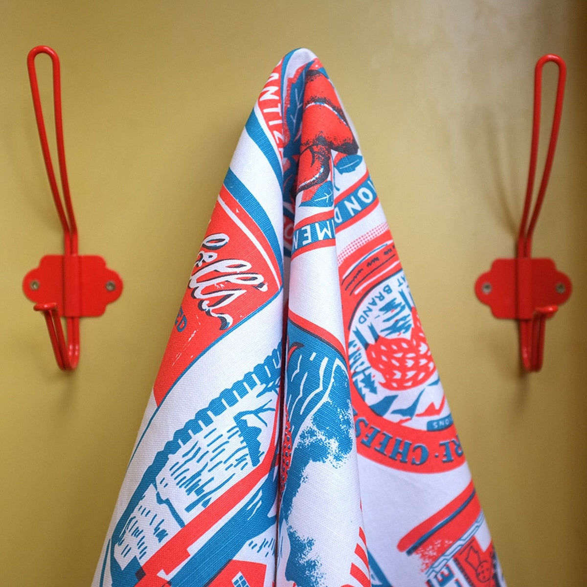 The Printed Peanut Tins Tea Towel