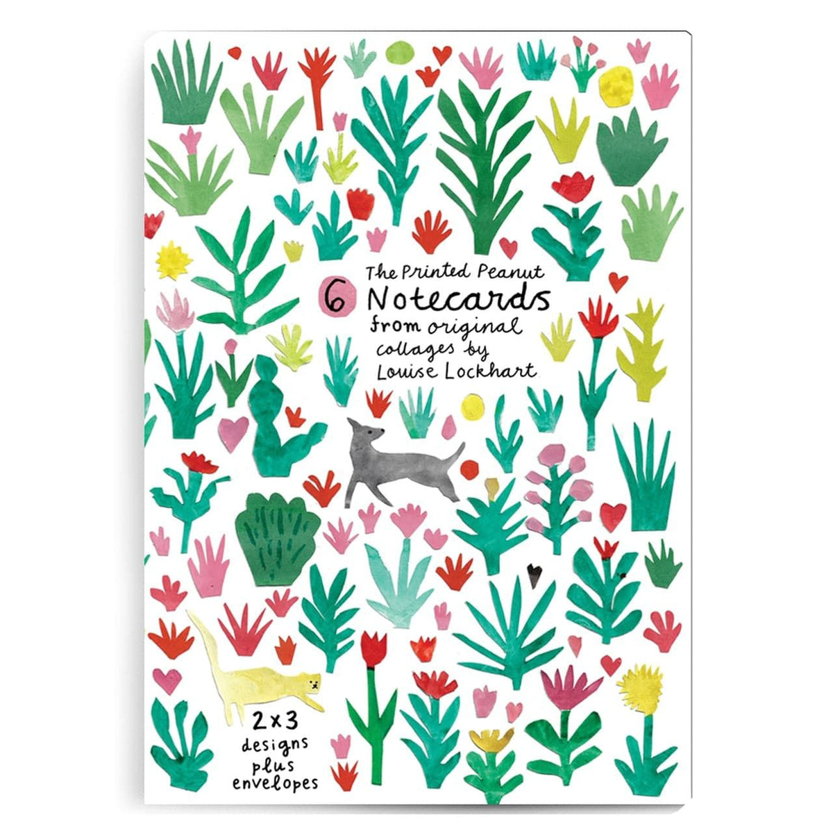 The Printed Peanut White Collage Notecard Pack