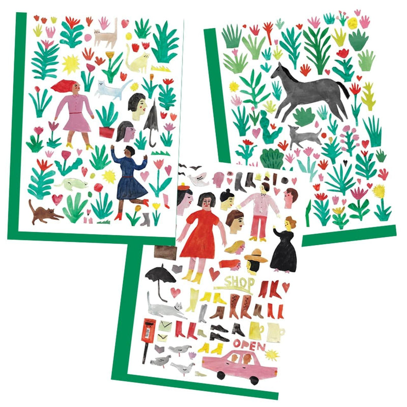 The Printed Peanut White Collage Notecard Pack