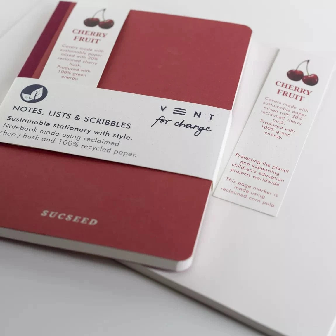 VENT for Change Cherry A5 Notebook