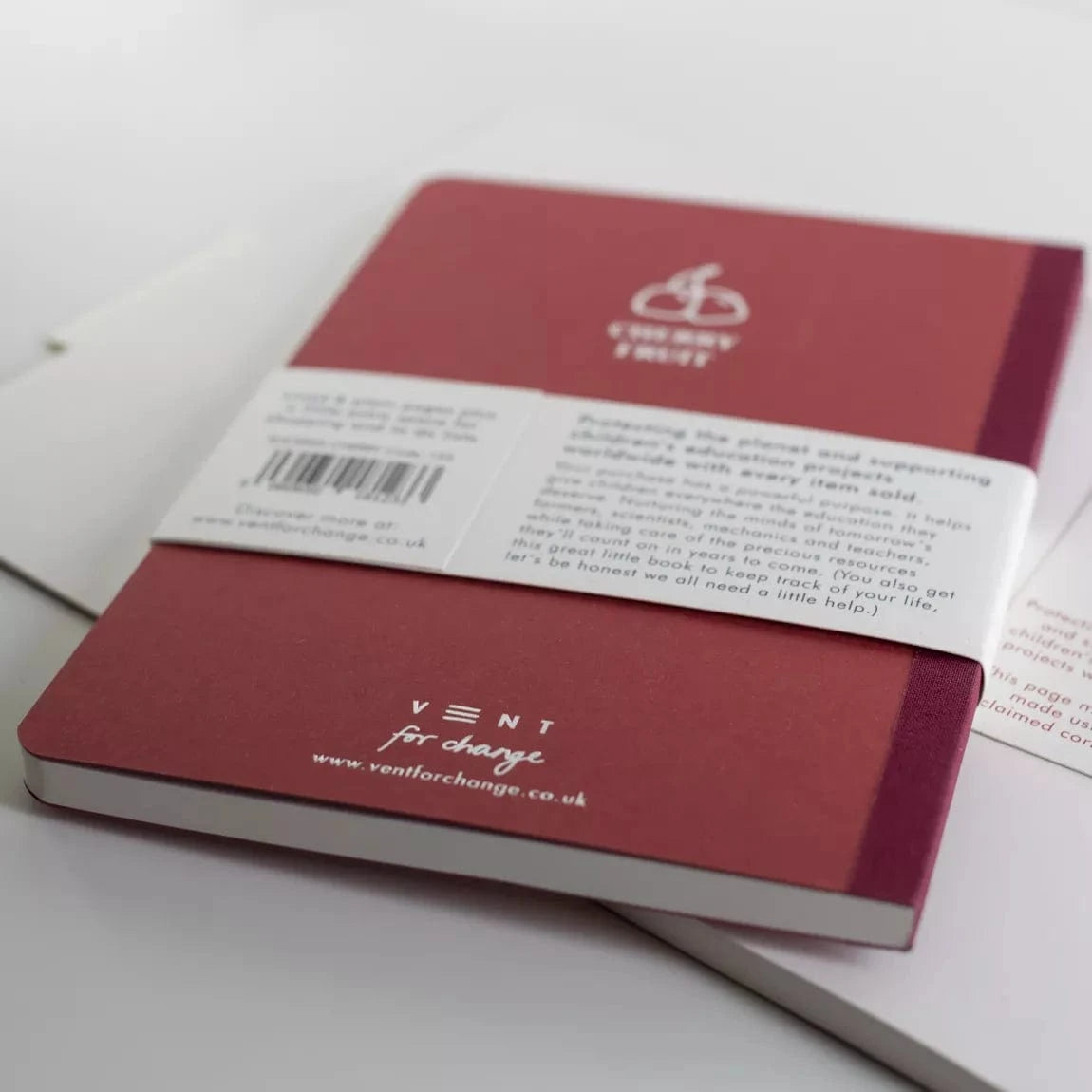VENT for Change Cherry A5 Notebook