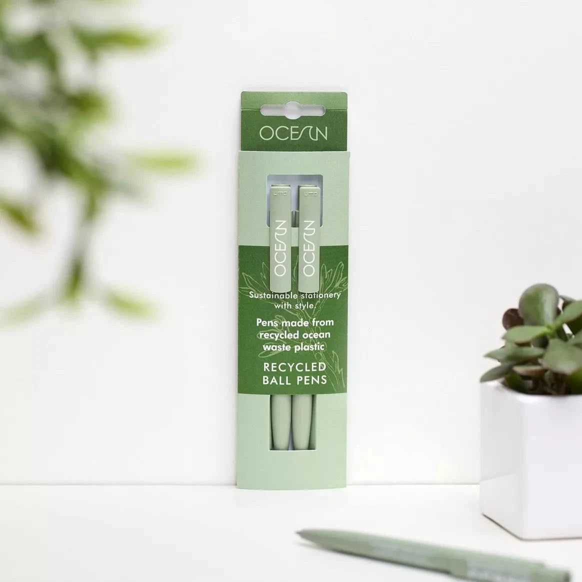 VENT for Change Green Algae Pack of 2 recycled pens