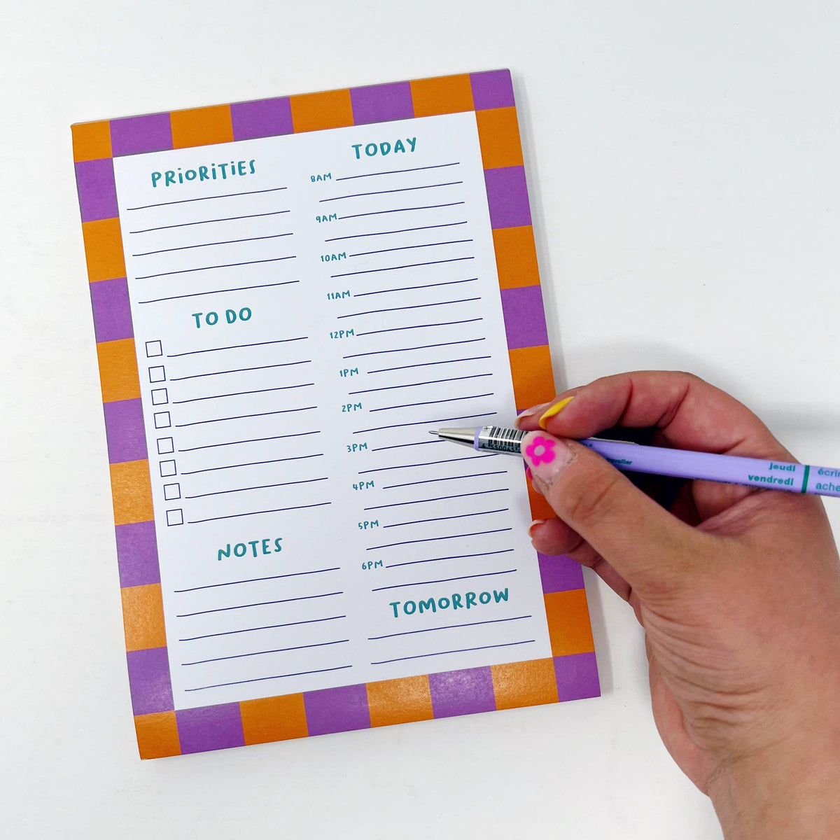Xoxo Designs by Ruth A5 Today Colourful Notepad