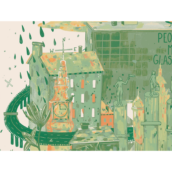 Alice Brown Glasgow Print - Green