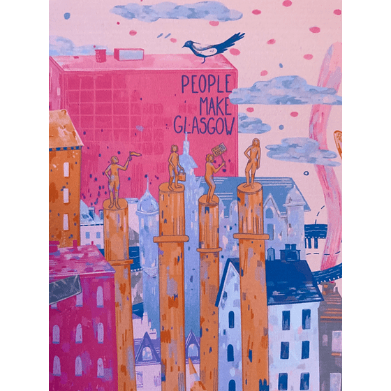 Alice Brown Glasgow Print - Pink